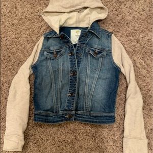 tucker and tate jean jacket with hood
